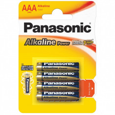 Set de 4 Baterii Alcaline Panasonic LR03 / AAA foto