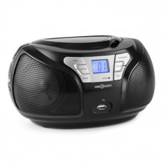 OneConcept Groovie BK Boombox Bluetooth FM CD MP3 AUX foto