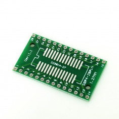 PCB Adaptor SOP28, SSOP28 &amp;amp;#x219;i TSSOP28 c&amp;amp;#259;tre DIP foto