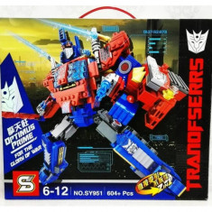 SENZATIONAL ROBOT TRANSFORMERS OPTIMUS PRIME DIN PIESE TIP LEGO 604PCS.SIGILAT. foto