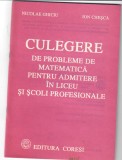 Culegere de probleme de matematica pentru admitere in liceu