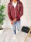 Hanorac barbati grena - hanorac barbati - hanorac slim fit - cod A2529 I6-3