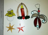 Cumpara ieftin LOT 5 DECORATIUNI VITRALIU - CEA CU LUMANAREA ARE O CRAPATURA