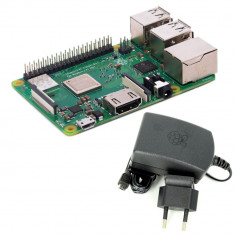 Pachet Raspberry Pi 3 Model B+ &amp;amp;#x219;i Alimentator de 2.5 A, 5.1 V foto