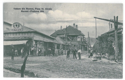 4028 - MORENI, Prahova, Romania, Market - old postcard - unused foto