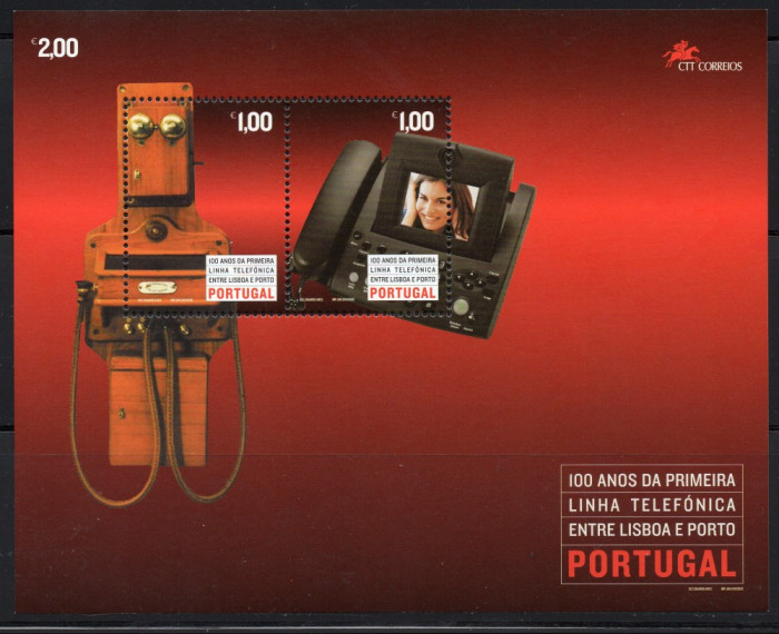 PORTUGALIA 2004, Aniversari - 100 de ani de telefonie, MNH