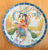 Farfurie - Beauties of the Red Mansions - Imperial Jingdezhen China - 1991, Decorative