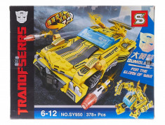 ROBOT MASINA TRANSFORMERS BUMBLEBEE DIN PIESE TIP LEGO 378PCS.CADOUL MINUNAT! foto