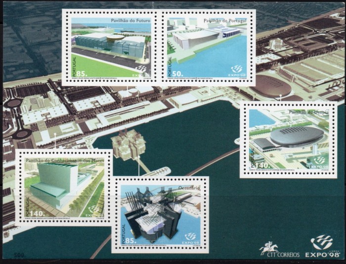 PORTUGALIA 1998, Arhitectura, EXPO&#039;98 Lisabona, MNH