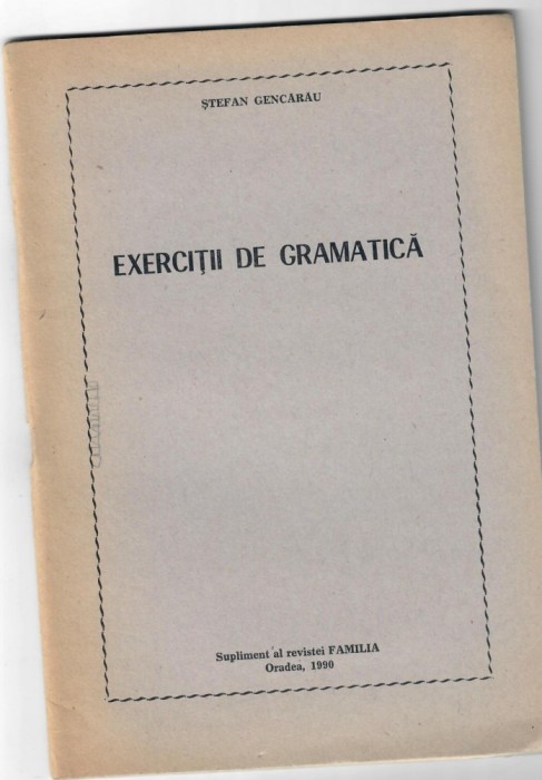 Exercitii de gramatica