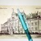 RARA - CARTE POSTALA TIMISOARA - CIRCULATA - LICEUL DE FETE -1930