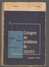 (C8110) CULEGERE DE PROBLEME ALGEBRA, PENTRU LICEE DE I. STAMATE SI I. STOIAN