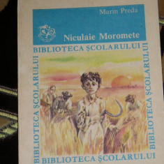 myh 526s - NICULAIE MOROMETE - MARIN PREDA - ED 1985