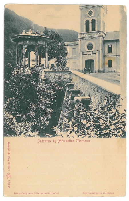 4075 - TISMANA, Gorj, Monastery, Romania, Litho - old postcard - unused