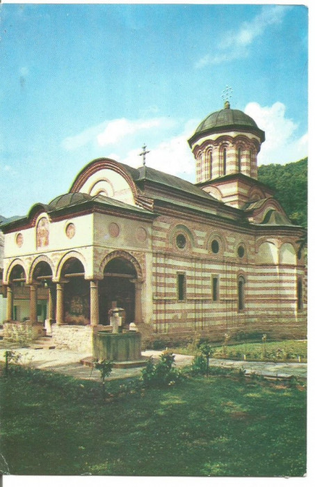 (A)carte postala(ilustrata)-VALCEA-Manastirea Cozia