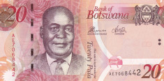 Botswana 20 Pula 2014 UNC foto