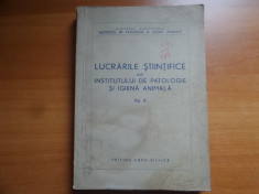 Lucrarile stiintifice ale institutului de patologie si igiena animala foto