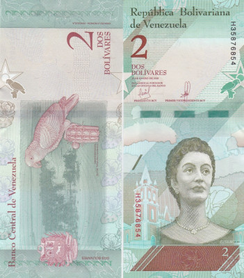 Venezuela 2 Bolivares 2018 UNC foto