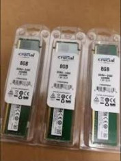 Memorie Crucial 8GB DDR4 2400MHz CL17 1.2v, sigilate, garantie foto