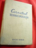 Carnetul Tehnicianului - Agenda cu date tehnice 1968 ,41 pag. ,multe insemnari