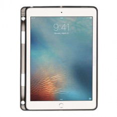 Husa iPad Air 2 Cu Suport Stilou Tactil TPU Neagra foto