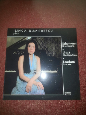 Ilinca Dumitrescu Schumann Liszt Scarlatti Electrecord NM vinil vinyl foto