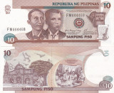 Filipine 10 Piso 2001 UNC