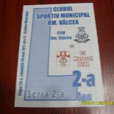 program CSM Rm. Valcea - Muresul Deva