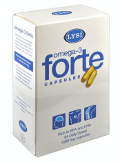 Omega 3 Forte 1000mg 64 capsule Lysi foto