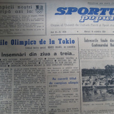Sportul popular (14 octombrie 1964) / JO de la Tokio