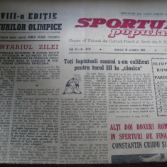 Sportul popular (18 octombrie 1964) / JO de la Tokio