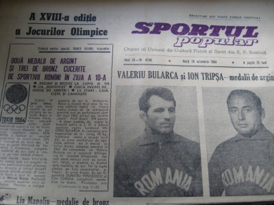 Sportul popular (20 octombrie 1964) / JO de la Tokio foto