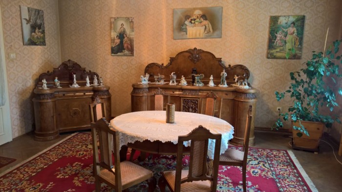 Vand Mobila Veche Lemn Masiv Biedermeier Combinat Cu Baroc