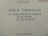 Index terapeutic al medicamentelor indigene si din import de uz veterinar