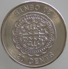 INSULELE SOLOMON - 20 Cents 2012 UNC foto