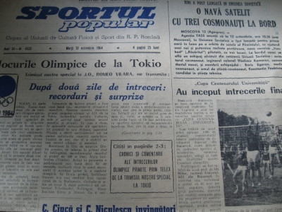 Sportul popular (13 octombrie 1964) / JO de la Tokio foto