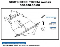Scut Motor Metalic Toyota Avensis 26864 foto