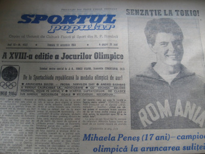 Sportul popular (17 octombrie 1964) / JO de la Tokio foto