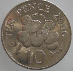 GUERNSEY - 10 Pence 2006 UNC foto