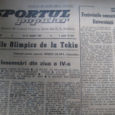 Sportul popular (15 octombrie 1964) / JO de la Tokio