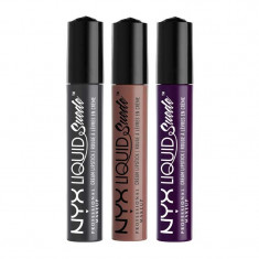 Set De 3 Rujuri Lichide Mate Nyx Professional Makeup Liquid Suede Cream 02 foto