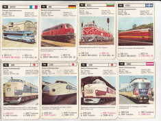 bnk jc Germania - carti de joc cu locomotive foto
