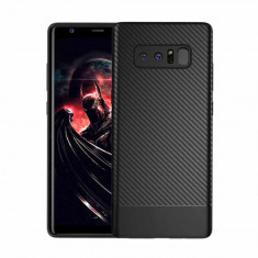 Husa Samsung Galaxy Note 8 Carbon Fiber Black foto