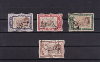 ROMANIA 1907 LP 65 OBOLUL EMISIUNE DE BINEFACERE SERIE STAMPILATA foto