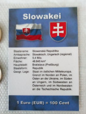 SET EURO DE SLOVACIA, ANUL 2009, STARE UNC !! foto