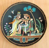 Farfurie - Faraoni - Legend of Tutankhamun - Osiris Porcelain -1991 - certifcat, Decorative