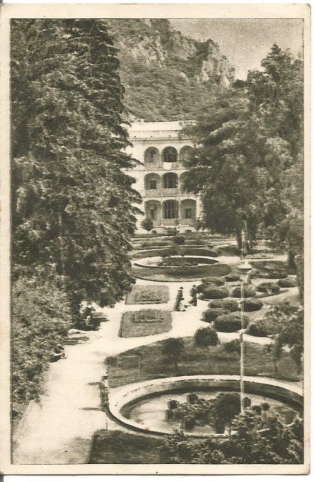 (A)carte postala(ilustrata)-CARAS SEVERIN-Baile Herculane-Parcul