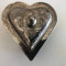 Caseta veche,englezeasca,pentru bijuterii,in forma de inima