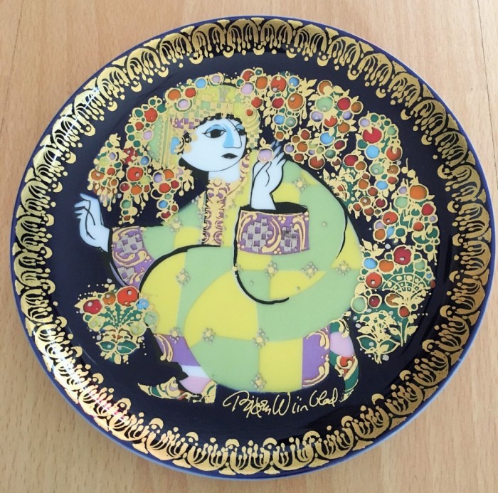 Farfurie - Bjorn Wiinblad - Rosenthal - Aladin si lampa fermecata - Nr.4