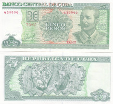 Cuba 5 Pesos 2017 UNC foto